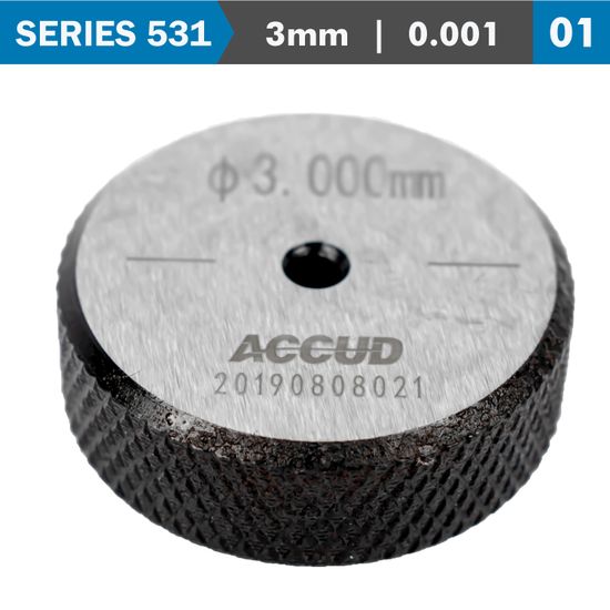 ACCUD Setting Ring 3mm 0.001mm Acc.