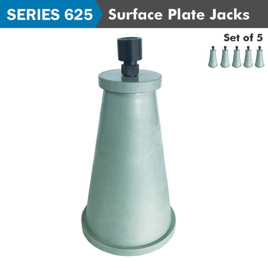 ACCUD Jack Set For Granite Surface Plate 5 Jacks Per Set