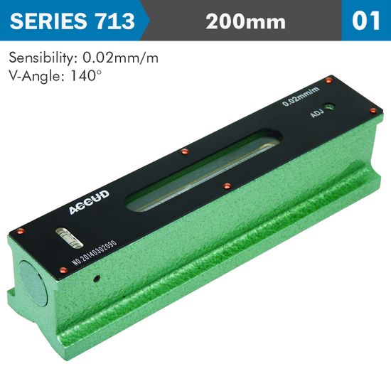 ACCUD Block Leveler 200mm 140 Deg. Vee Angle