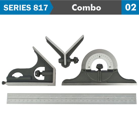 ACCUD Combination Square Set Protractor