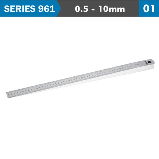 ACCUD Taper Gauge 0.5-10mm 0.05mm Grad. 0.05mm Acc. S/steel