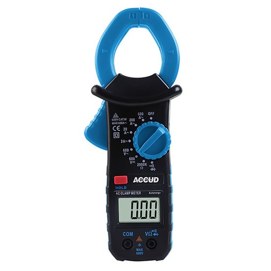 ACCUD Digital Ac/dc Clamp Meter 2x Aaa Bat. 600amp 600v