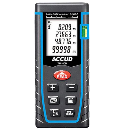 ACCUD Laser Distance Meter 2x1.5v Aaa Bat. 1mm Res 1.5mm Acc. 0.1m-100m Rang
