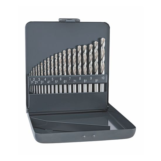 ALPEN  ALPEN Pro Km19 Hss-g 1 -10 X 0.5mm Metal Case 135 Split Pnt Set 19 Pcs