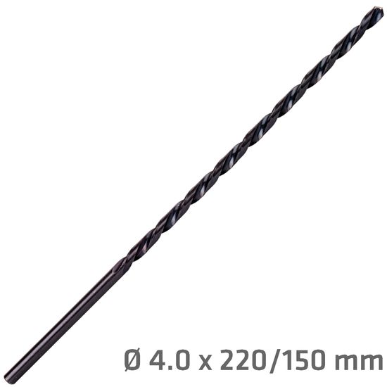 ALPEN Hss Drill Bit 4mm 220 X 150 Extra Long