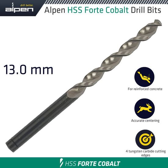 ALPEN Hss Forte Cobalt Drill Bit 13mm