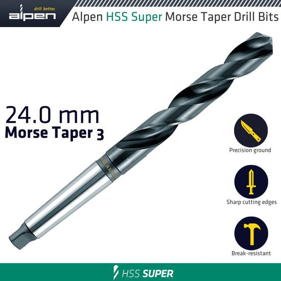 ALPEN Hss Super 24mm Morse Taper 3 Shank