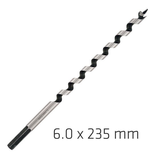 ALPEN Wood Auger Drill Bit 6 X 235mm
