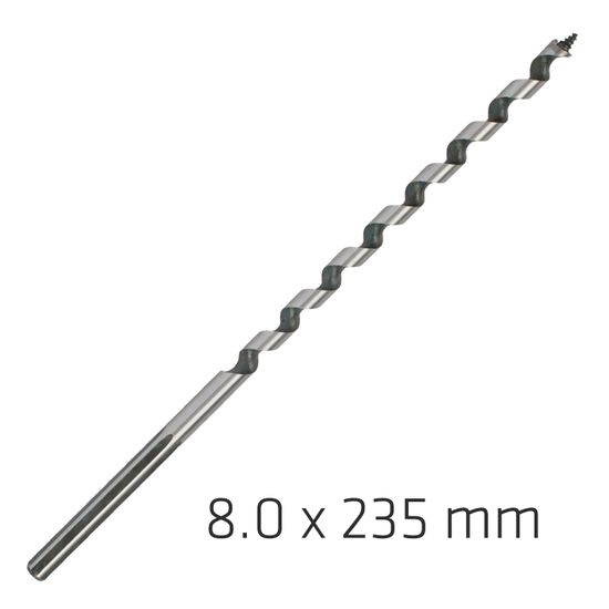 ALPEN Wood Auger Drill Bit 8 X 235mm