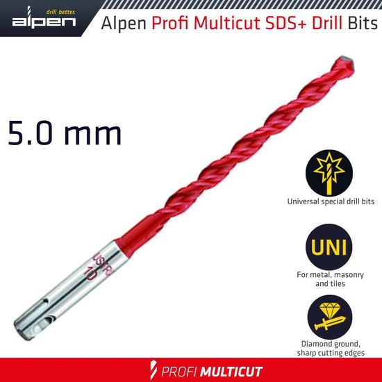 ALPEN Profi Multicut Sds Drill Bit 5 X 110mm