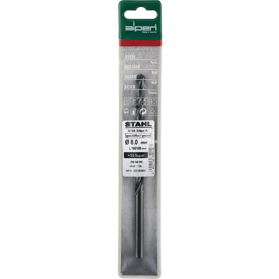 ALPEN Hss Super Drill Bit Long 4 X 119mm Pouch
