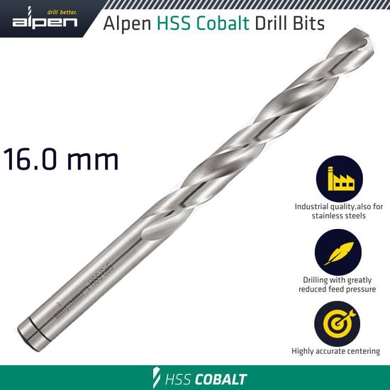 ALPEN Hss Cobalt Din 338 16mm Bulk