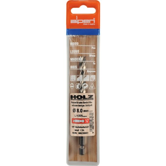 ALPEN Hss Wood Bit 3mm Hex Shank