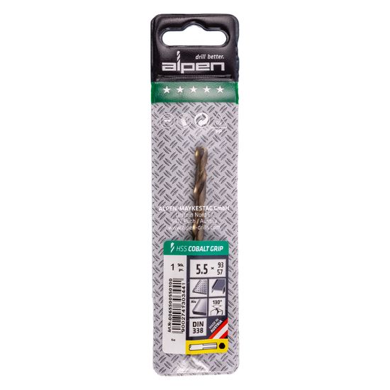 ALPEN Hss Cobalt 5,5 Plw Grip 3-sided