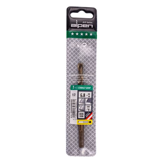 ALPEN Hss Cobalt 6,8 Plw Grip 3-sided