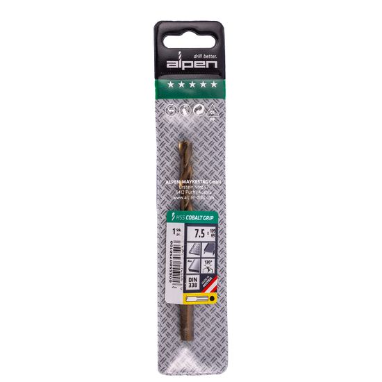 ALPEN Hss Cobalt 7,5 Plw Grip 3-sided