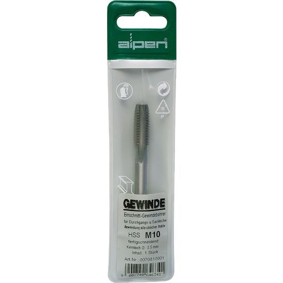 ALPEN Tap 3mm Hss In Pouch 0.5mm Pitch