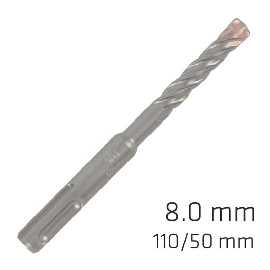 ALPEN Force X 8.0 X 110/050 Sds-plus Rebar Drill Bit X4 Cutting Edges - Bulk
