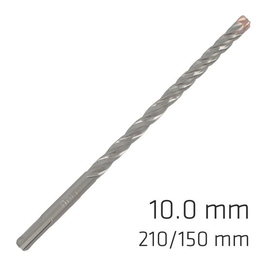 ALPEN Force X 10.0 X 210/150 Sds-plus Rebar Drill Bit X4 Cutting Edges - Bul