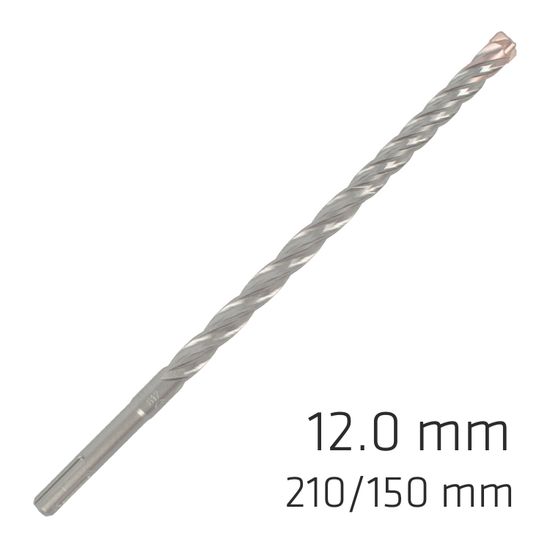 ALPEN Force X 12.0 X 210/150 Sds-plus Rebar Drill Bit X4 Cutting Edges - Bul