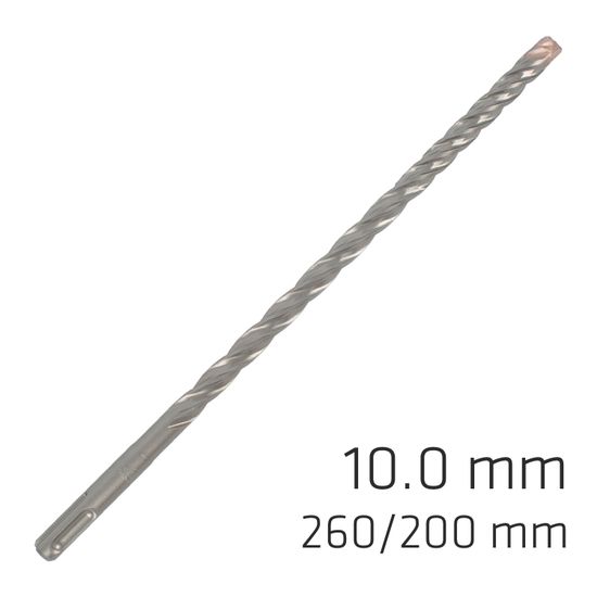 ALPEN Force X 10.0 X 260/200 Sds-plus Rebar Drill Bit X4 Cutting Edges - Bul