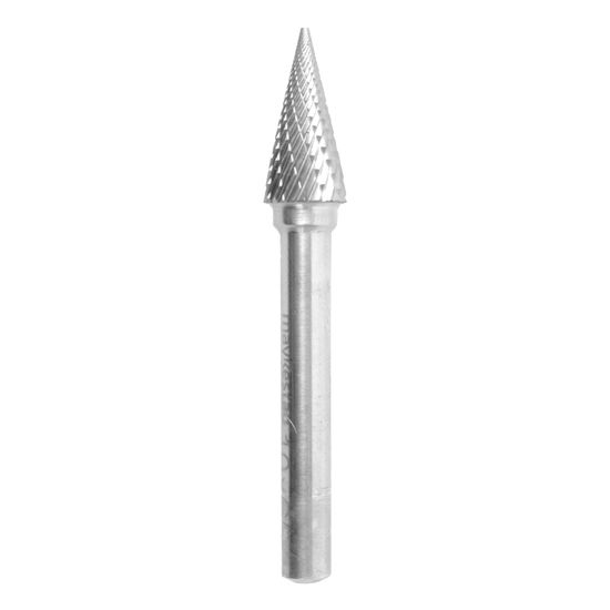 ALPEN Tc Rotary Burr 10mm Conical Pointed Nose For Hard Metals