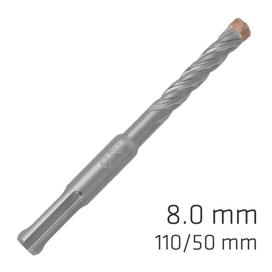 ALPEN Force X 8.0 X 110/050 Sds-plus Rebar Drill Bit X4 Cutting Edges