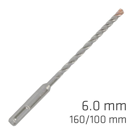 ALPEN Force X 6.0 X 160/100 Sds-plus Rebar Drill Bit X4 Cutting Edges