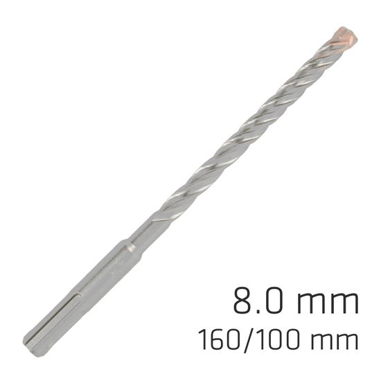 ALPEN Force X 8.0 X 160/100 Sds-plus Rebar Drill Bit X4 Cutting Edges