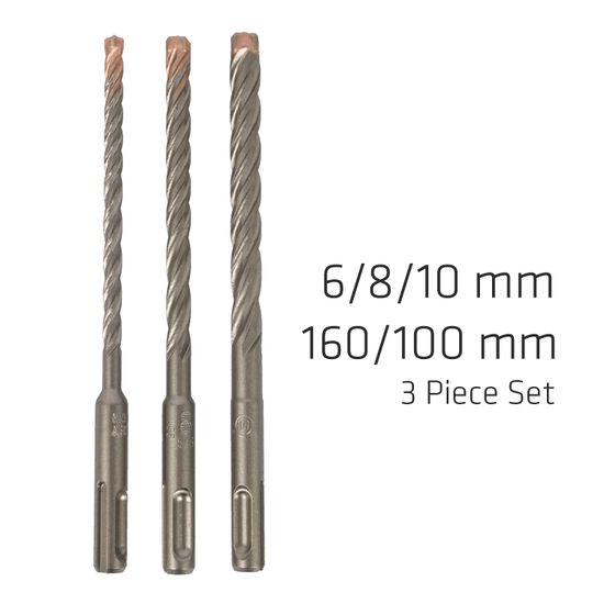 ALPEN Force X Sds Set 3 Pcs 6/8/10 Mm X 160