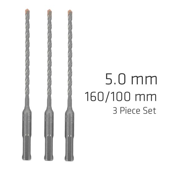 ALPEN Sds Plus F4 Bit 5mm X 160 X 100 X3 Pcs Drill Hammer