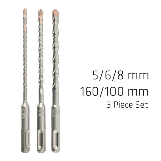 ALPEN Sds Plus F4 5 6 8 X160mm 3 Pce Set