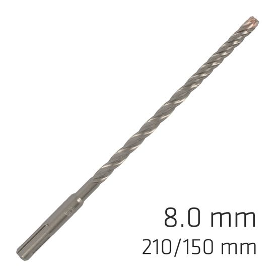 ALPEN Force X 8.0 X 210/150 Sds-plus Rebar Drill Bit X4 Cutting Edges
