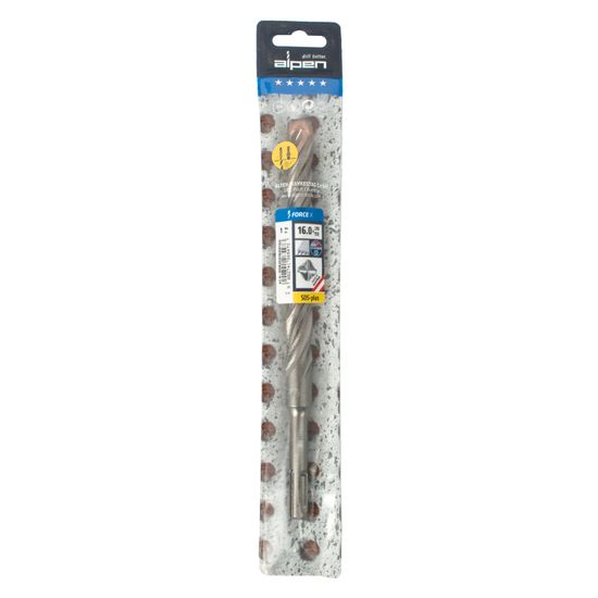 ALPEN Force X 16.0 X 210/150 Sds-plus Rebar Drill Bit X4 Cutting Edges