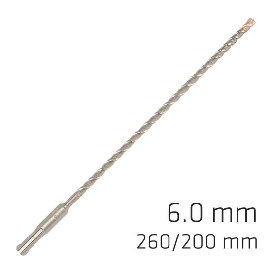 ALPEN Force X 6.0 X 260/200 Sds-plus Rebar Drill Bit X4 Cutting Edges