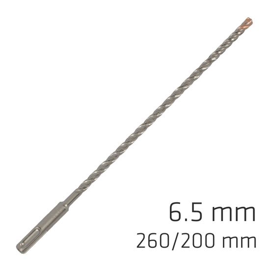 ALPEN Force X 6.5 X 260/200 Sds-plus Rebar Drill Bit X4 Cutting Edges