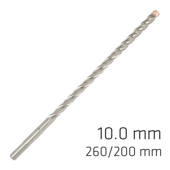 ALPEN Force X 10.0 X 260/200 Sds-plus Rebar Drill Bit X4 Cutting Edges