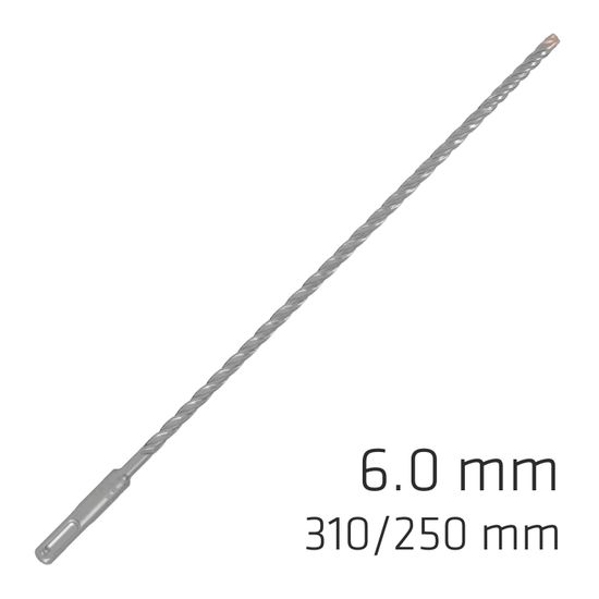 ALPEN Force X 6.0 X 310/250 Sds-plus Rebar Drill Bit X4 Cutting Edges