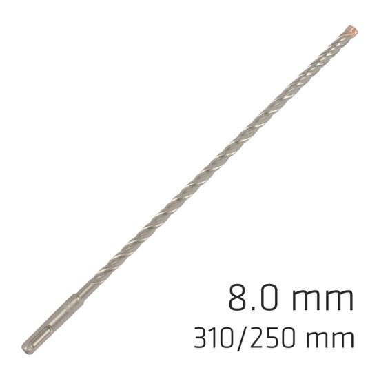 ALPEN Force X 8.0 X 310/250 Sds-plus Rebar Drill Bit X4 Cutting Edges