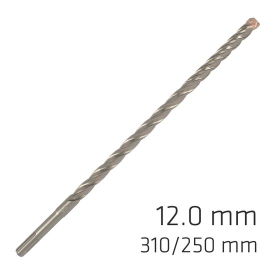 ALPEN Force X 12.0 X 310/250 Sds-plus Rebar Drill Bit X4 Cutting Edges