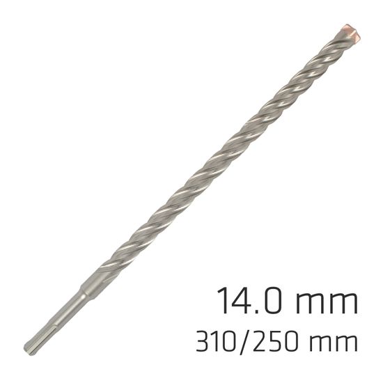 ALPEN Force X 14.0 X 310/250 Sds-plus Rebar Drill Bit X4 Cutting Edges