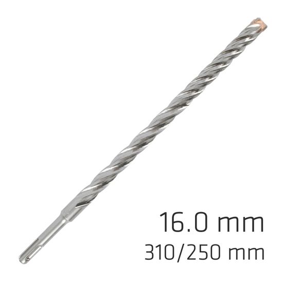 ALPEN Force X 16.0 X 310/250 Sds-plus Rebar Drill Bit X4 Cutting Edges