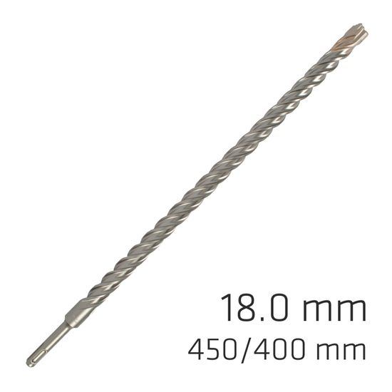 ALPEN Force X 18.0 X 450/400 Sds-plus Rebar Drill Bit X4 Cutting Edges