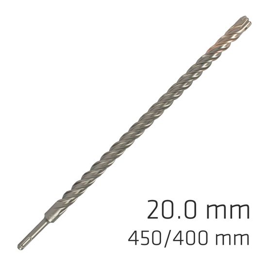ALPEN Force X 20.0 X 450/400 Sds-plus Rebar Drill Bit X4 Cutting Edges