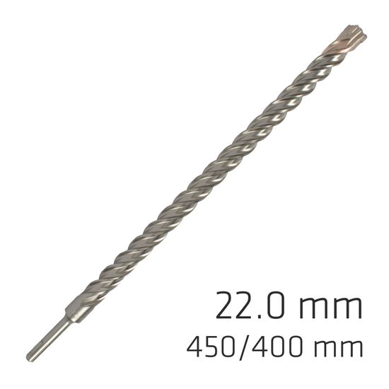 ALPEN Force X 22.0 X 450/400 Sds-plus Rebar Drill Bit X4 Cutting Edges