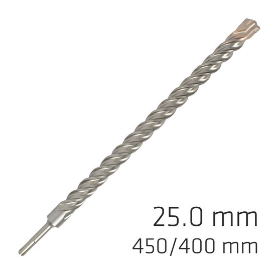 ALPEN Force X 25.0 X 450/400 Sds-plus Rebar Drill Bit X4 Cutting Edges