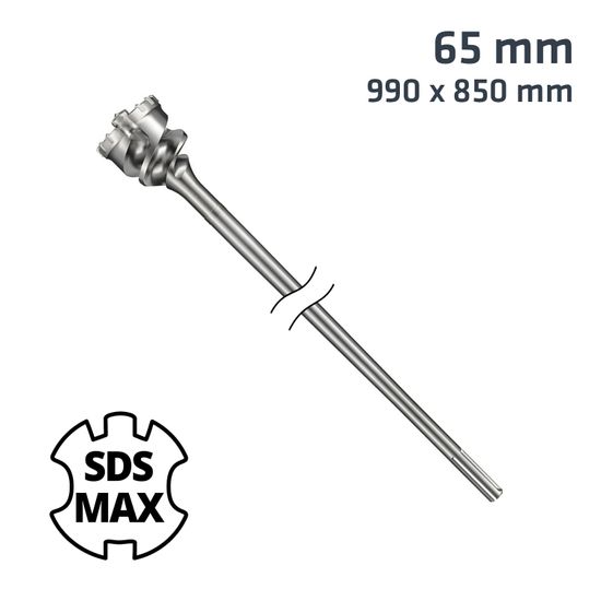 ALPEN Sds Max Mill Crown 65mm X 990 X 850 Drill Bit