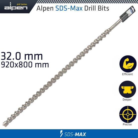 ALPEN Sds Max Drill Bit 920x800 32mm