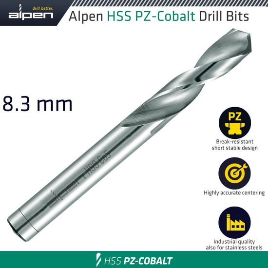 ALPEN Cobalt Drill Short Bulk 8.30mm