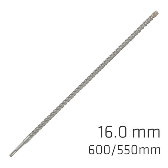 ALPEN Force X 16.0 X 600/550 Sds-plus Rebar Drill Bit X4 Cutting Edges